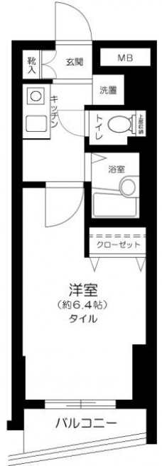シンシア新宿落合の間取り図