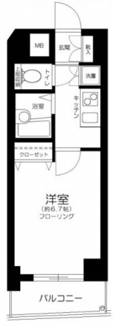 ステージファースト三軒茶屋IIの間取り図