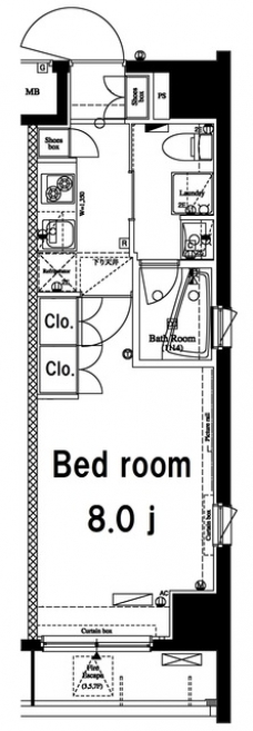 アクサス墨田アジールコートの間取り図
