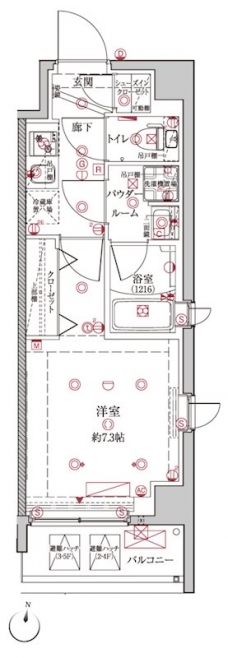 クレイシア板橋本町の間取り図