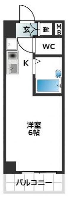 スカイコート駒場東大前の間取り図