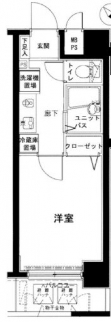 メインステージ巣鴨の間取り図
