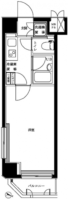 ルーブル学芸大学六番館の間取り図