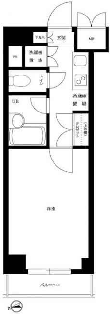 ルーブル渋谷松濤の間取り図