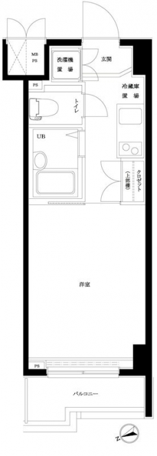 ルーブル早稲田の間取り図