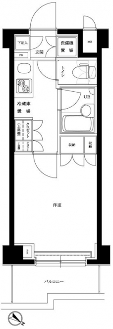 ルーブル目黒不動前の間取り図