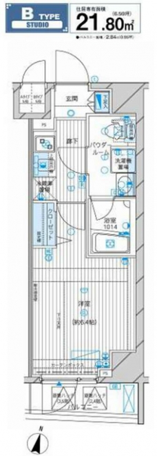メインステージ高円寺の間取り図