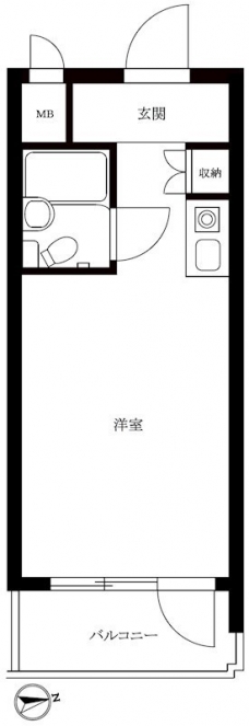 いづみニッテイハイツ北新宿の間取り図