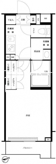 ルーブル大森西の間取り図