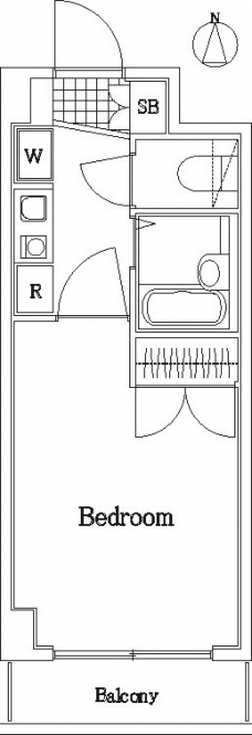 エスコート中野大和町の間取り図