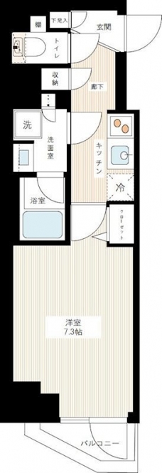 ＡＺＥＳＴ千住大橋の間取り図