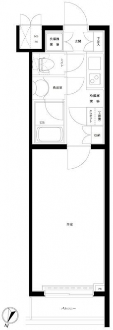 ルーブル祐天寺の間取り図