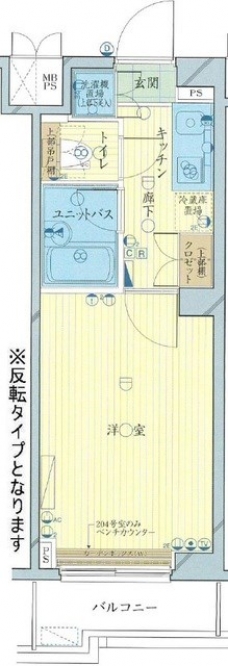 ルーブル神楽坂弐番館の間取り図