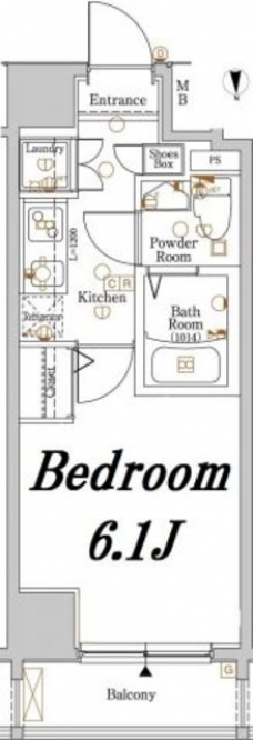 アクサス新宿中落合の間取り図