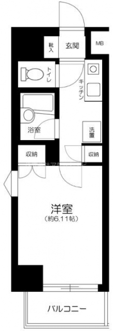 菱和パレス五反田西の間取り図