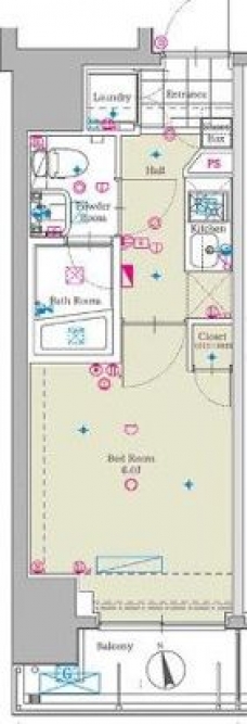 グラントゥルース練馬3の間取り図