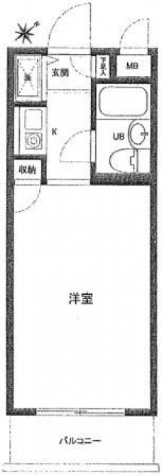 ミリオンコート駒込の間取り図