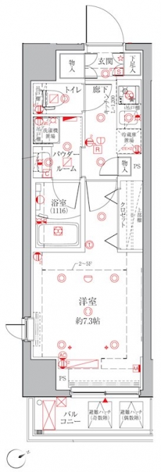 クレイシアIDZ三田の間取り図