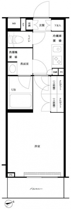 ルーブル大森西の間取り図