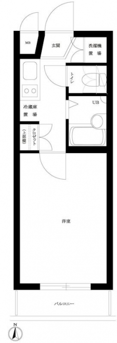 ルーブル中目黒の間取り図