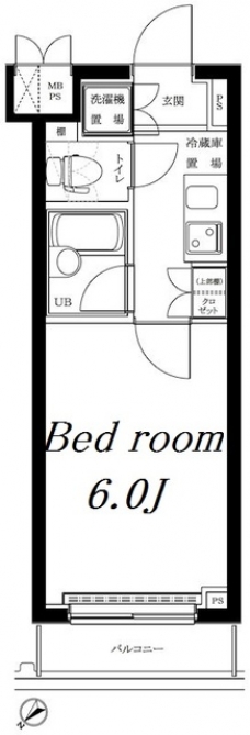 ルーブル早稲田参番館の間取り図