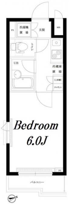 ルーブル大崎参番館の間取り図