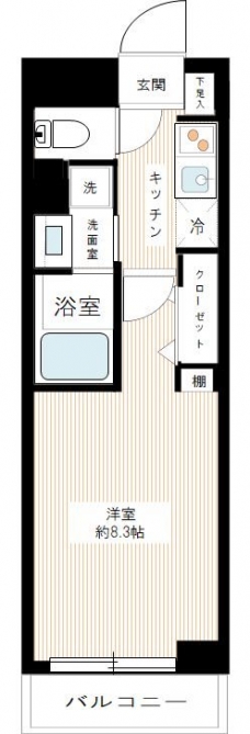 リヴシティ立川ミッドの間取り図