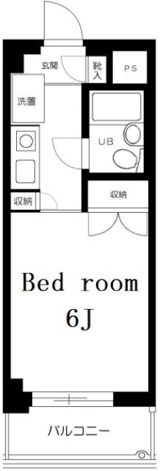 モナークマンション武蔵新城第2の間取り図