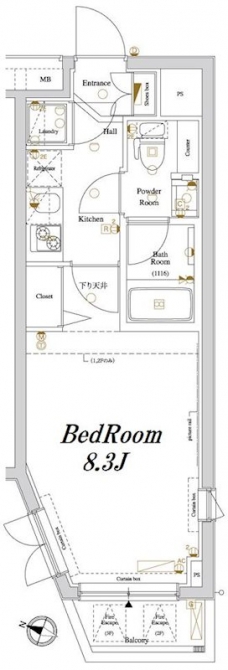 アクサス新宿の間取り図