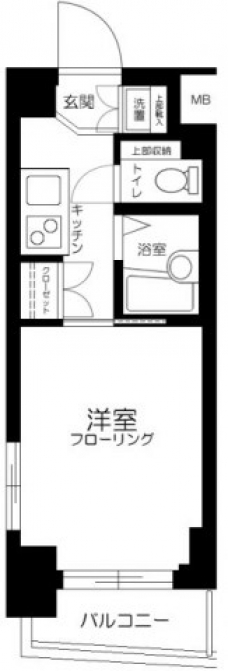 ルーブル早稲田の間取り図