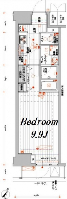メインステージ千代田岩本町コモデの間取り図