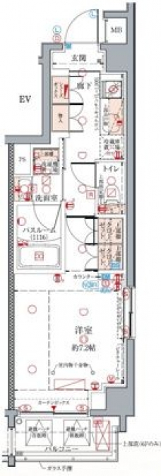 クレヴィスタ亀戸Vの間取り図