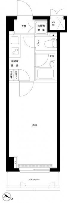 ルーブル学芸大学六番館の間取り図