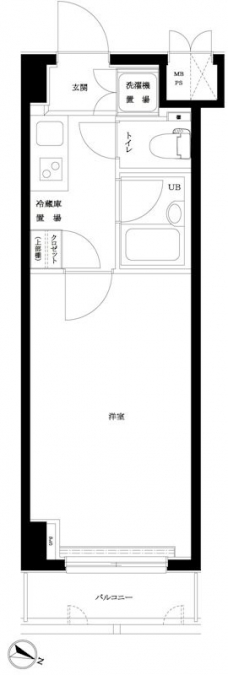 ルーブル学芸大学六番館の間取り図
