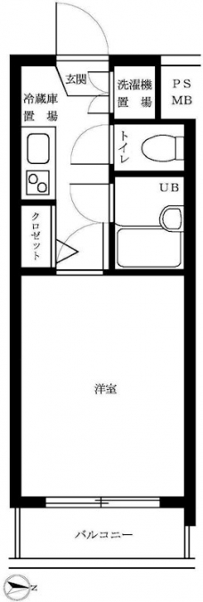 ルーブル三軒茶屋の間取り図