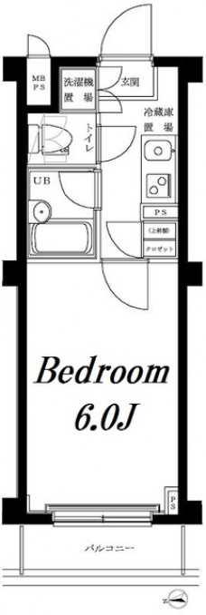 ルーブル神楽坂弐番館の間取り図