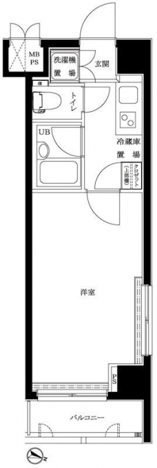 ルーブル学芸大学六番館の間取り図