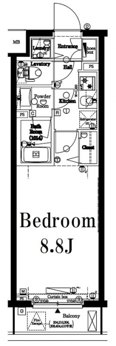 アクサス上板橋の間取り図