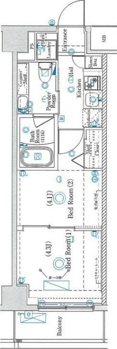ラフィスタ板橋本町の間取り図