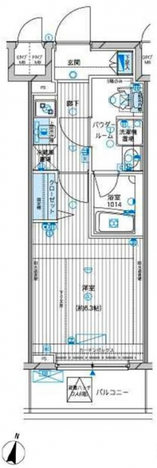 メインステージ高円寺の間取り図