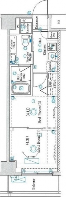 ラフィスタ板橋本町の間取り図