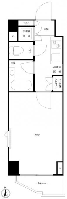 ルーブル西早稲田弐番館の間取り図