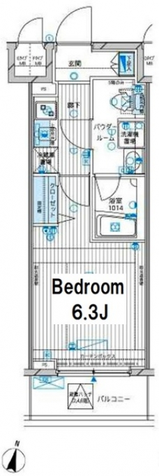 メインステージ高円寺の間取り図