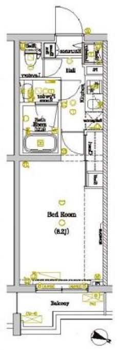 DIPS赤羽北EASTの間取り図