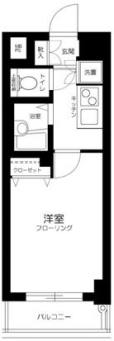 パークウェル高円寺駅前の間取り図