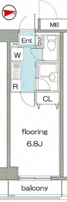 メゾンエクレーレ新宿西戸山の間取り図