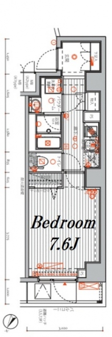 メインステージ千代田岩本町コモデの間取り図