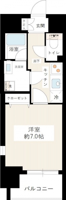 グランヴァンアクアヴェル亀戸の間取り図