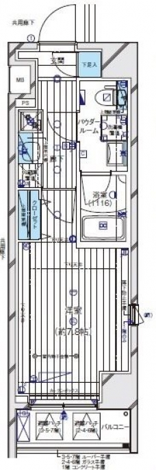 メインステージ板橋EASTの間取り図