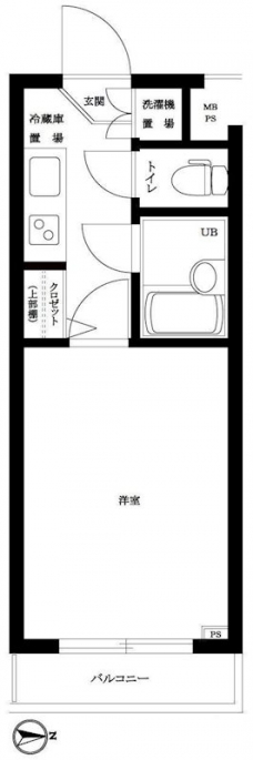 ルーブル三軒茶屋の間取り図